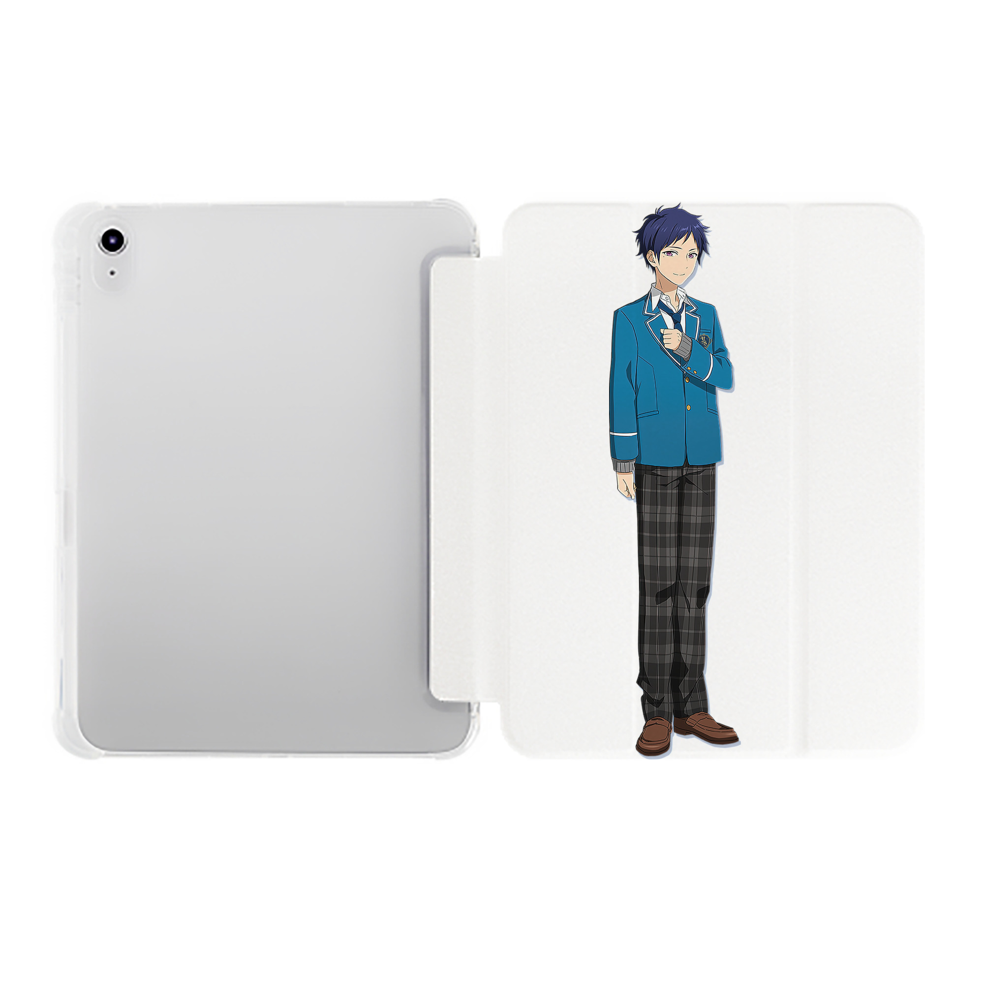（画像用） あんさんぶるスターズ! Ensemble Stars IPad ケース ペン収納付き 三つ折りスタンド PUレザー×シリコン 対応機種9.5/10.5/10.9インチ